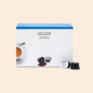 Cápsulas de Café Blue Descafeinado 100% Arábica 96 uds